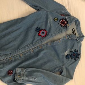 Denim button up